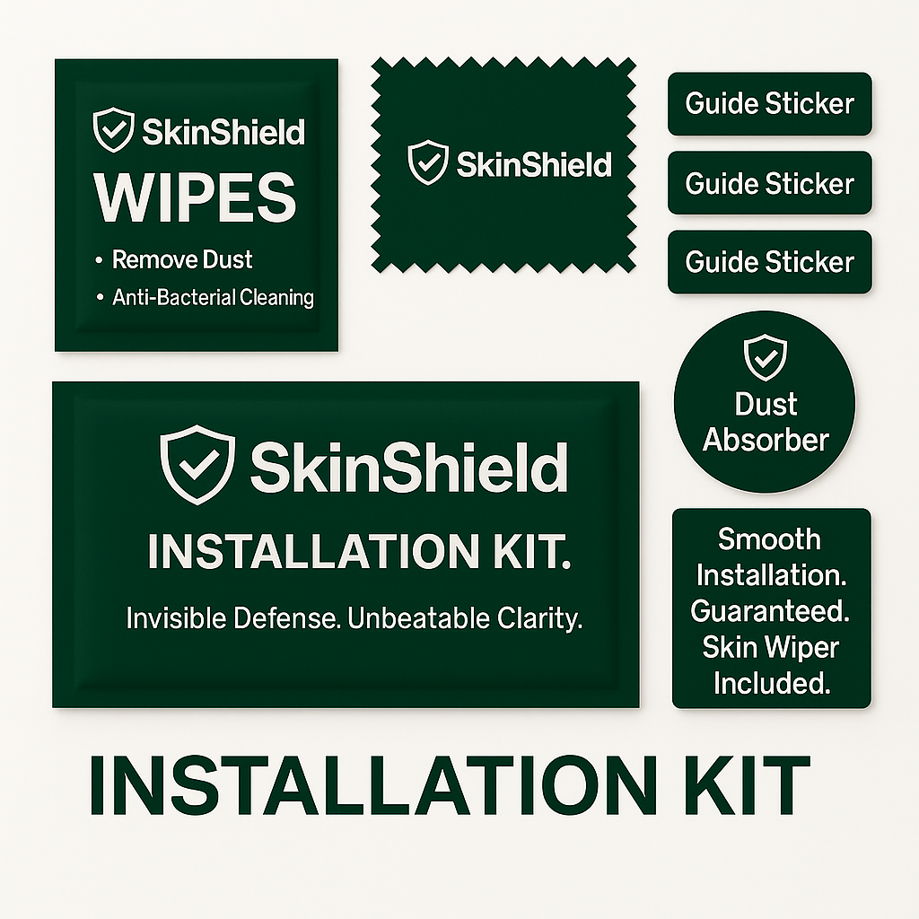 SkinShield™ Transparent Back Skin Wrap with Easy Installation Kit – Fits All Phone Models